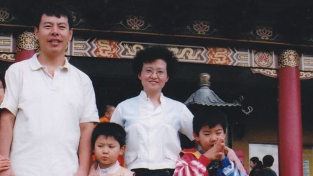 Min "Norman" Lin, 45,  with his wife Yun Li "Lily" Lin, 43,and their two sons Lins' Henry and Terry