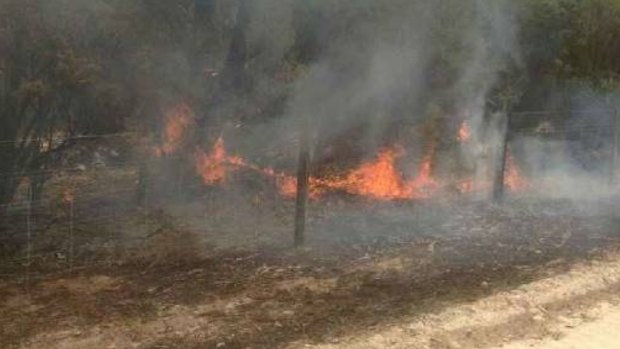 A bushfire is bearing down on parts of Brunswick. 