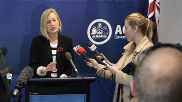 ACT Chief Minister Katy Gallagher announced an assistance package for households affected by Mr Fluffy asbestos. 
