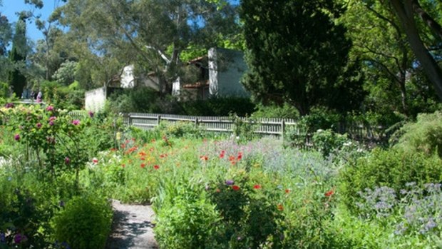 A kitchen garden at the Heide Museum of Modern Art..