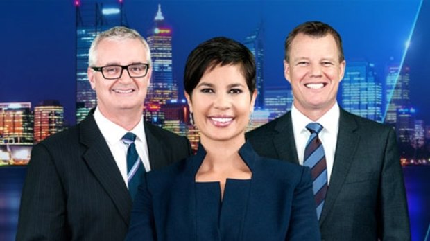 The Ten news team in Perth.