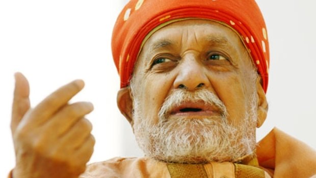 "Worshipped like a saint": Swami Satyananda Saraswati, the yoga organisation's founder, who died in 2009.