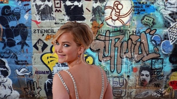 Jennifer Lawrence in Blenders Lane (digital composite)