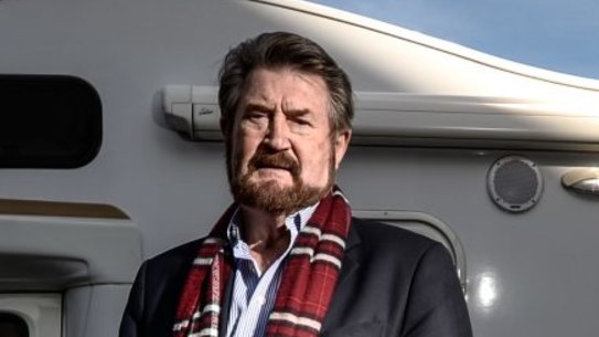 In the driver's seat: Derryn Hinch officially elected to represent Victoria in the Senate.