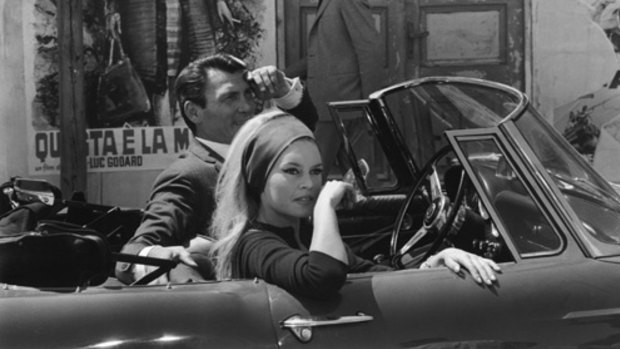 Brigitte Bardot and Jack Palance in 1963's New Wave drama film, Contempt.