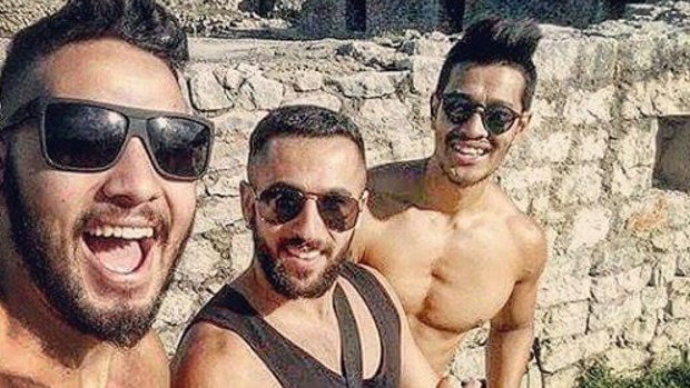 Three Australian men charged with rape in Croatia. Left to right is Ash, Kumar and Dylan Djohan. 