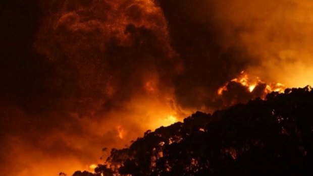 Fires swept through Wye River on Christmas Day.
