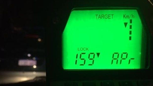 A hoon driver was clocked at 159kmh in a 60 zone in Kellerberrin on Friday night.