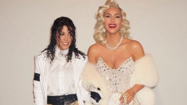 Kim Kardashian paid homage to her favourite female music stars, channelling Madonna with Kourtney as Michael Jackson at the 1991 Oscars. She also paid tribute to the late R&B singer Aaliyah and Cher.