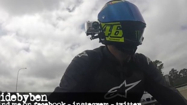 A video blogger known as @RideByBen captured footage of a dangerous rider on Oxford Street.