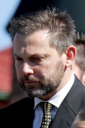 Gerard Baden-Clay at his wife Allison's funeral.