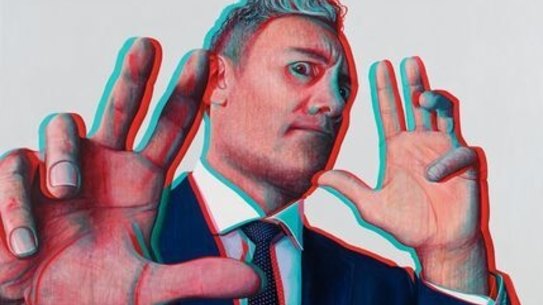 Archibald Prize 2022 finalist, Claus Stangl Taika Waititi, acrylic on canvas, 245 x 195.1 cm Â© the artist, image Â© AGNSW, Felicity Jenkins
Sitter: Taika Waititi