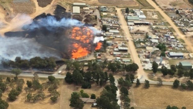 A fire in West Belconnen ripped through 41 hectares of grassland.