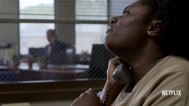 Life on the other hand is looking up for Tasha 'Taystee' Jefferson (Danielle Brooks) when Kaputo gives her a job as his secretary.
