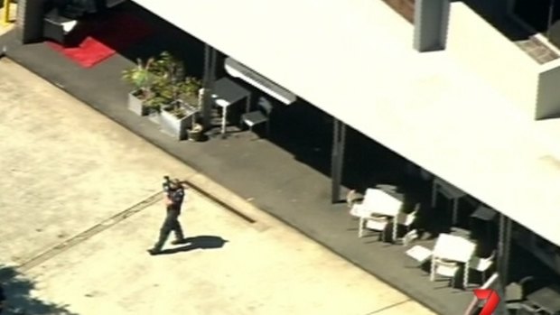 Reported shooting outside Clayfield shopping centre.