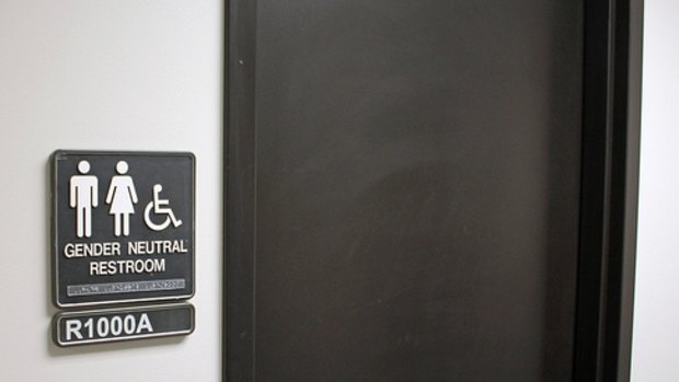 Gender neutral toilet sign.