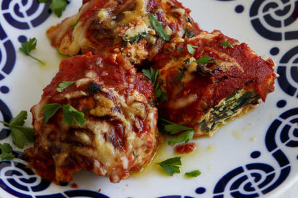 Frank Camorra's rainbow chard and ricotta gnocchi bake.