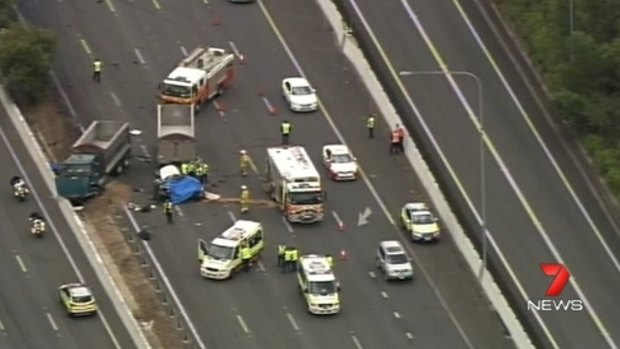 A traffic crash on Pacific Motorway has left two people dead.