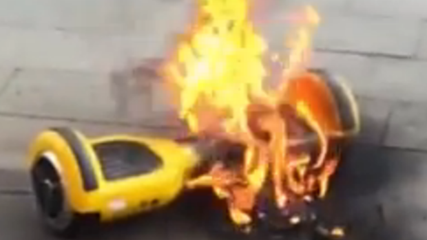 Hot wheels: a hoverboard fire.