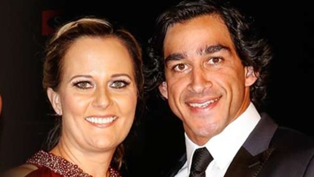 Thurston and Samantha Lynch at the Dally M awards in Sydney.
