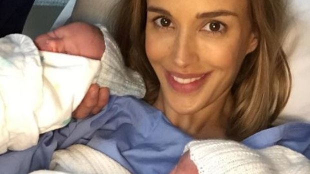 Chris and Bec Judd welcomed their twin boys last year.
