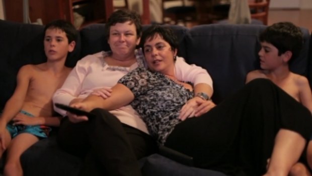 A scene from Australian documentary <i>Gayby Baby</i>, about children growing up with same sex parents.