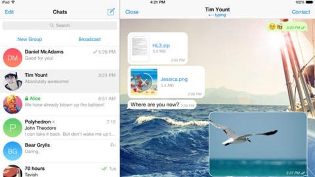Terrorists are using apps with encryption capabilities, such as Telegram, to communicate.