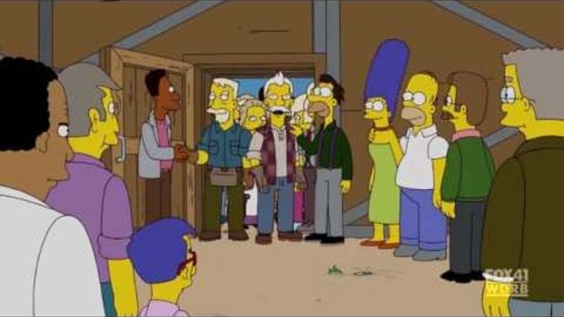 Entry to Springfield, USA, is through a door - sound familiar?