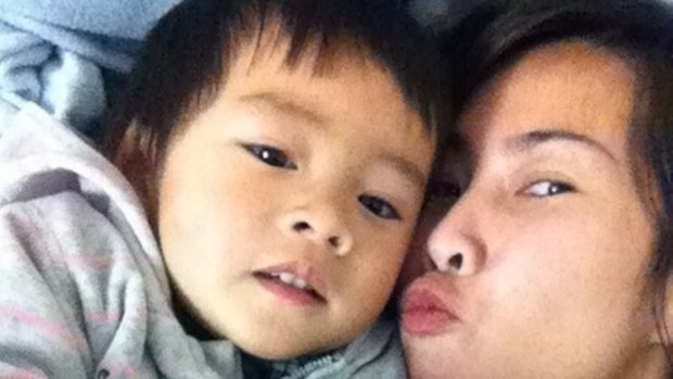 Lisa Le and her son William. 