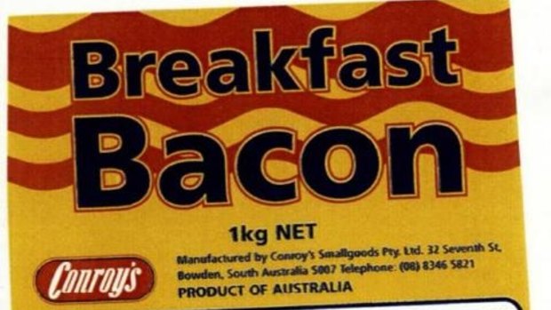 Conroy's Australian Bacon was in fact from Danish meat.