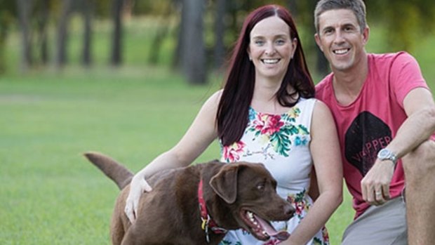 A freelance journalist alleged behaved inappropriately towards member for Keppel Brittany Lauga, pictured with her husband Wayne.