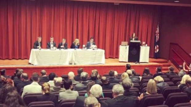 The "Finkel Review Brief" held in NSW parliament house where clients of the Photios' appeared on the panel. 