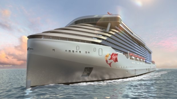 Rendering of the front of the ship.