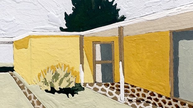 Eliza Gosse's Mustard Yellow And China Green, 2018, is on show at Ideal Home.