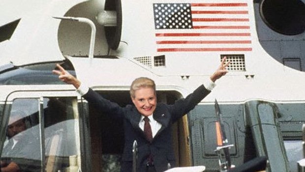 Sent up in style: Bronwyn Bishop.