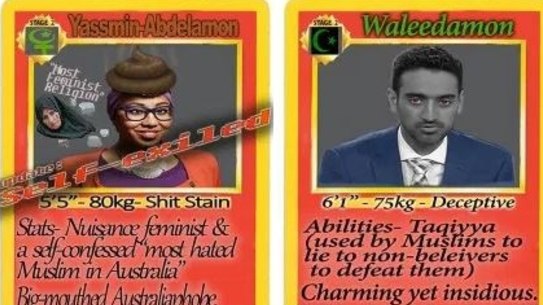 Yassmin Abdel-Magied being targeted in a racist campaign.