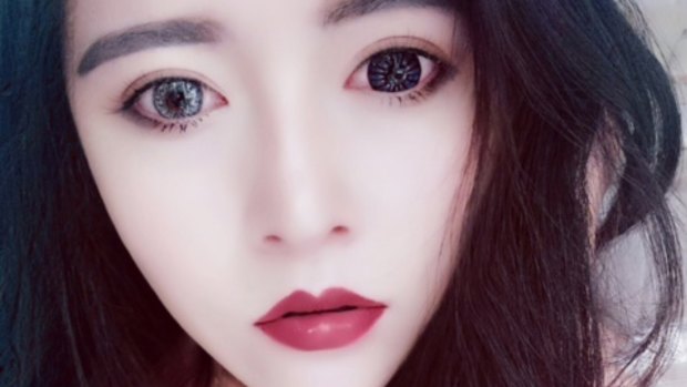 A selfie taken by Zhu Tingting, a 24-year-old college senior in Jiangsu province.  "Meitu ranks #1 in my life," she said.