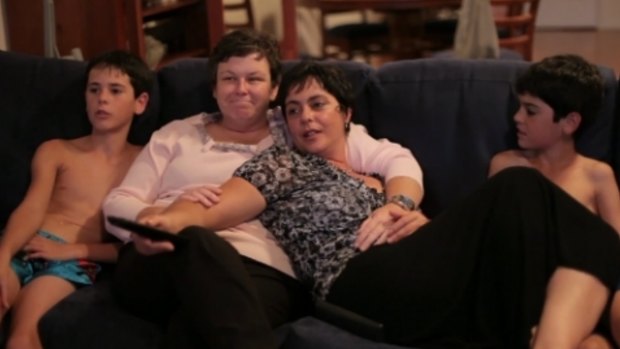 A scene from Australian documentary <i>Gayby Baby</i>, about children growing up with same sex parents.