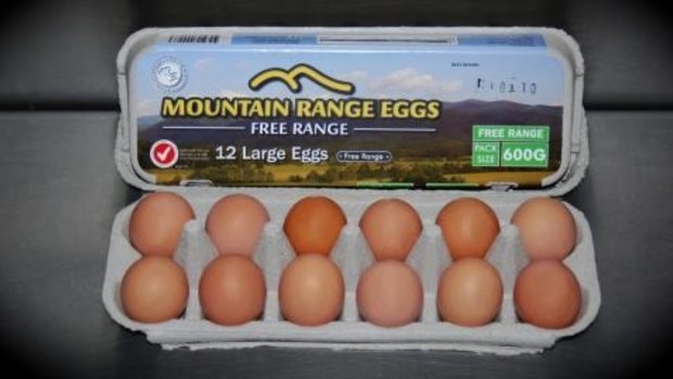 Darling Downs mountain range free range eggs were from hens permanently confined in barns.