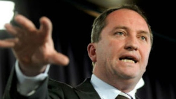 Agriculture minister Barnaby Joyce.