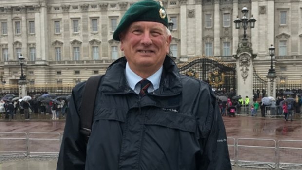 Bob Bruce, who served in the Royal Marines for 26 years, was at Buckingham Palace to see Prince Philip's last official public duty. 