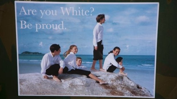 White supremacist posters started appearing around Fremantle in April.