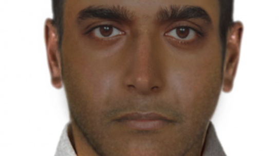 A composite image of the man police wish to speak to in relation to a sexual assault in Eltham.