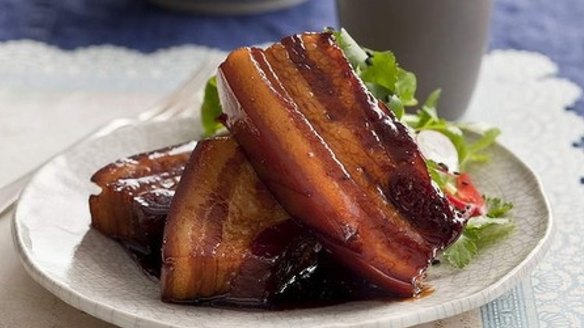 Caroline Velik's caramelised pork belly <a href="http://www.goodfood.com.au/recipes/caramelised-pork-belly-20120828-29tt8"><b>(recipe here)</b></a>.