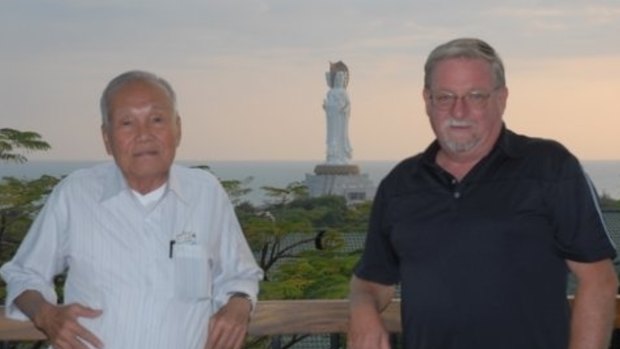 Willie Phua with Bob Wurth on Hainan Island, China, the province where Mr Phua was born, in 2008.
