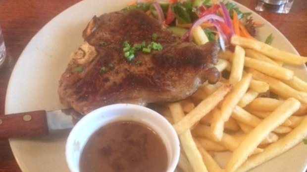 The Inglewood Hotel's T-bone steak.