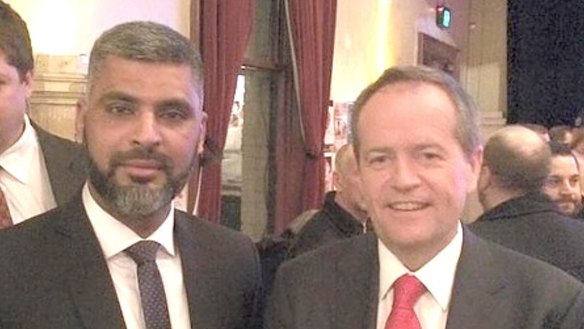 Dr Imran Syed with Labor leader Bill Shorten.