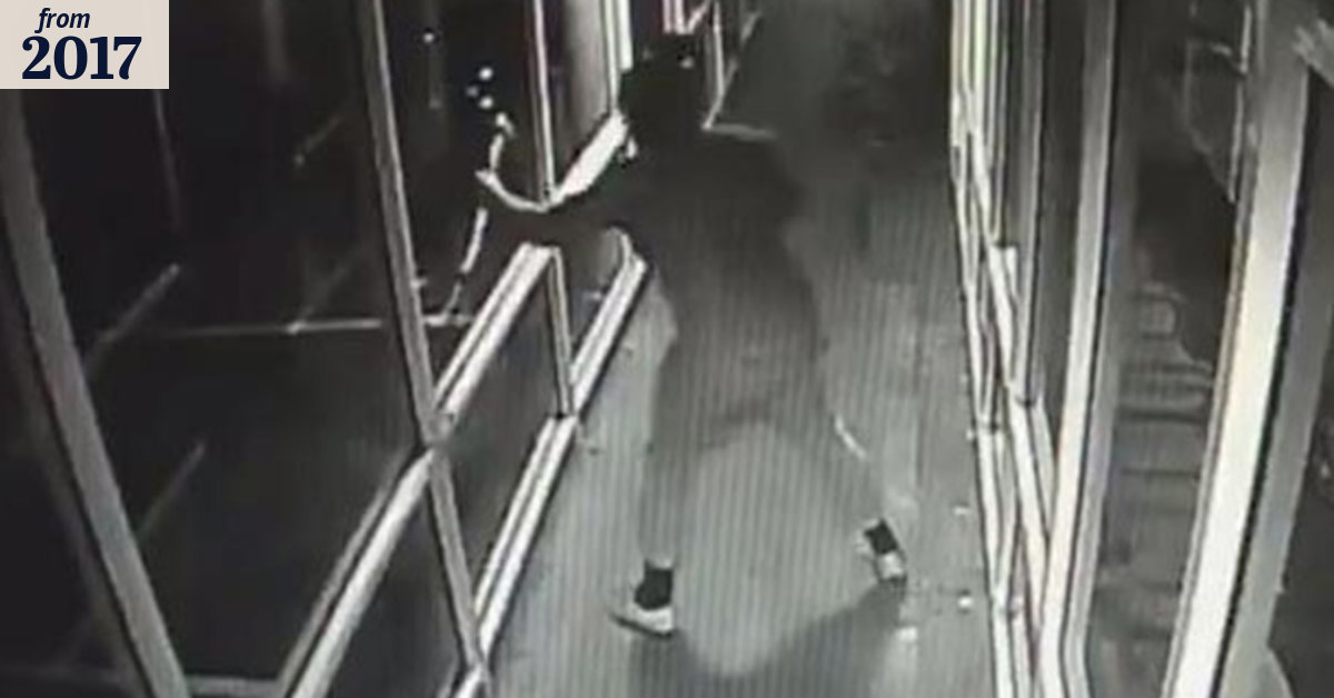 Man smashes window while 'fighting his reflection' in Rockingham