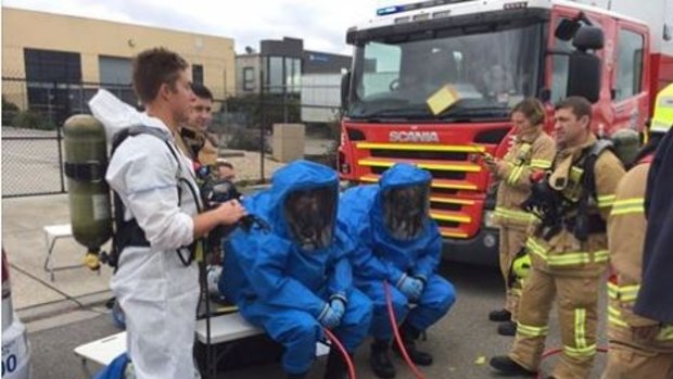 Workers from a Thomastown factory were evacuated by firefighters. 