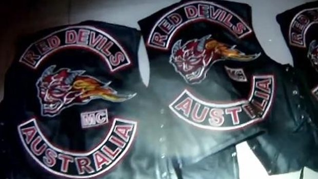 Red Devils motorcycle club  vests